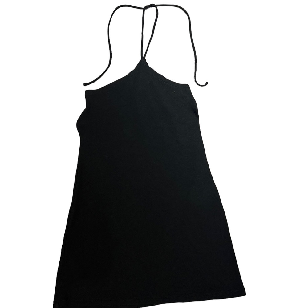 Brandy Melville Cammy Halter Summer Black Dress